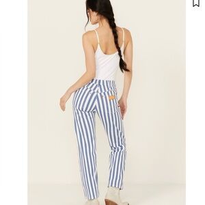 Wrangler Blue and White Striped Jeans NWT